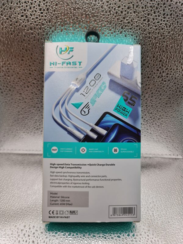 ANSTY | 3 In 1 | USB | Data | Cable | Model | Z-10