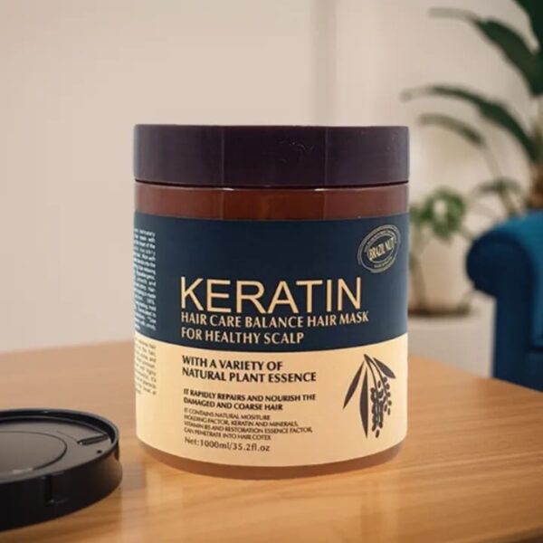 Keratin Hair Mask for Men & Women (Hair Care Balance Hair Mask for Healthy Scalp) 500ml (Original), Professional Treatment for Hair Repair, Nourishment & Beauty - Hair Mask - Vitamin Complex for All Hair Types - Keratin hair mask treatment By TRENDirella