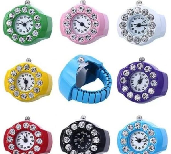 finger ring watch for men and women